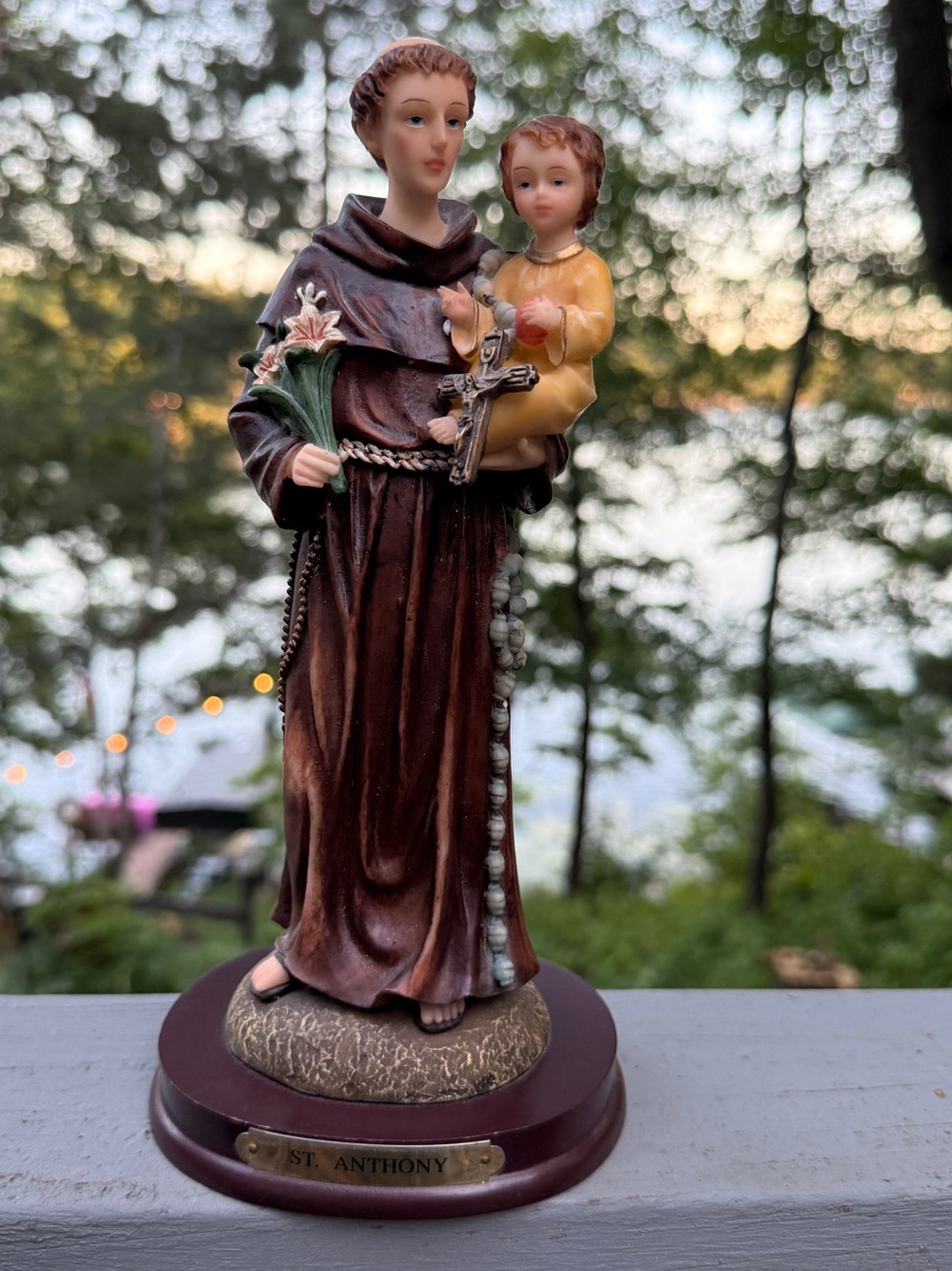 Catholic Saint St. Anthony Of Padua Figurine 9.5" Roman Inc 2001 Religious